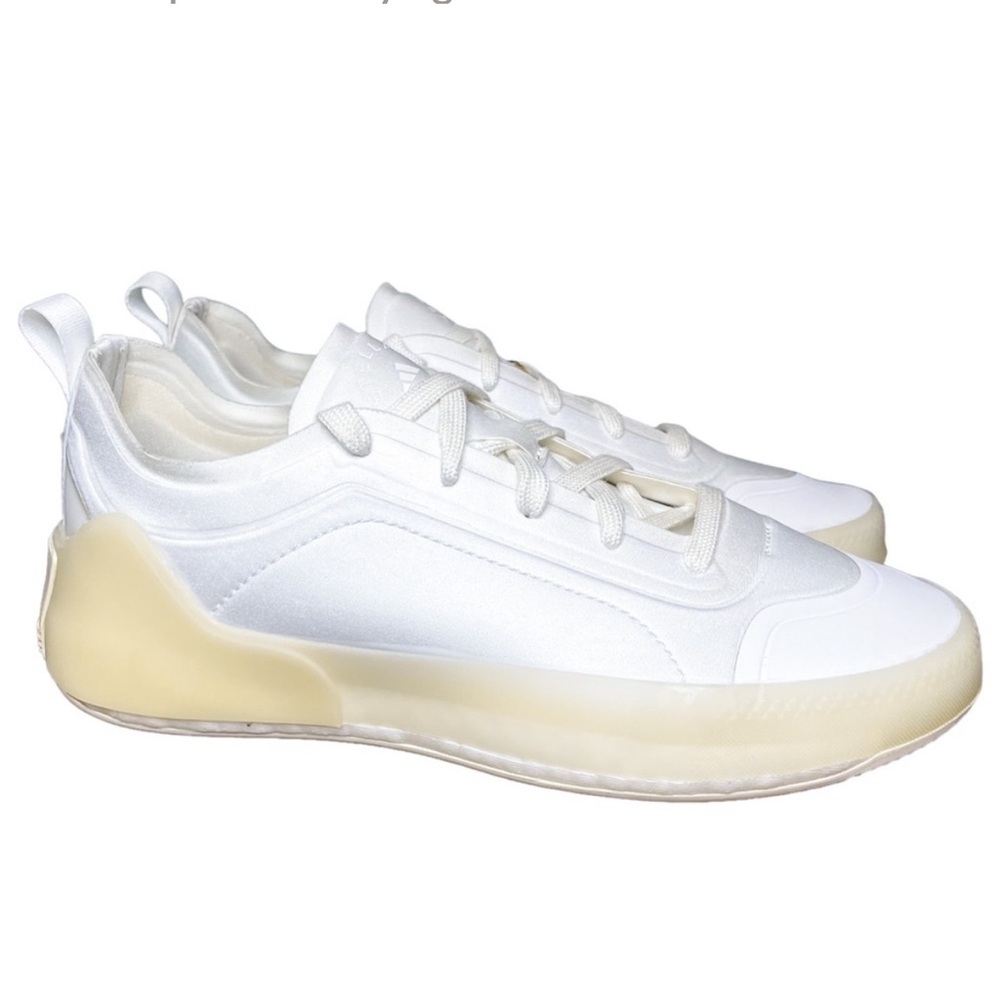 STELLA MCCARTNEY X ADIDAS TREINO MID CUT Women's WHITE CREAM Sneakers 8.5